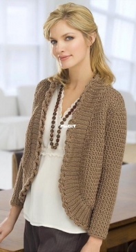 RedHeart - Kim Kotary - WR1774 Roundabout Cardigan - Free