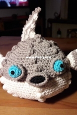 Puffer fish rattle - My work