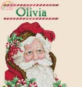 Peppermint Santa from Cross Stitch & Needlework Sept 2008 xsd and pat