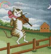 Gato con Violin From Artime Cuadros 32