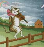 Gato con Violin From Artime Cuadros 32