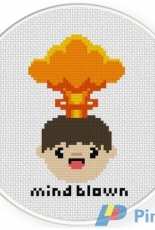 Daily Cross Stitch  - Mind Blown
