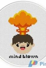 Daily Cross Stitch  - Mind Blown