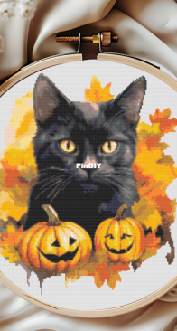Sacred Thread Design - Black Cat