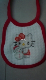 xmas bib hello kitty los disenos de inma on etsy