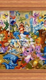 Stitch and Friends b-w by NeniDesign