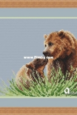 Ayka Yaraya - Bear With Bear Cub - Bear Family