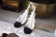 Eagle Feather Earrings by Tiny Owl Knits - Stephanie Dosen
