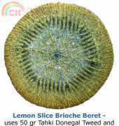 Lemon Slice Brioche Beret - Nancy Marchant