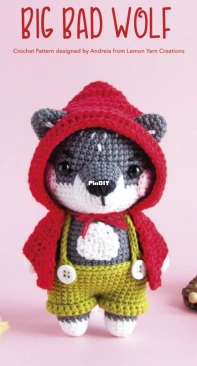 Lemon Yarn Creations - Andreia Ferreira - Big Bad Wolf - El Lobo Feroz - English - Spanish