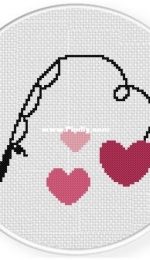 Daily Cross Stitch - Catching Hearts