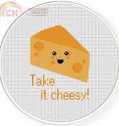 Daily Cross Stitch - Take it Cheesy