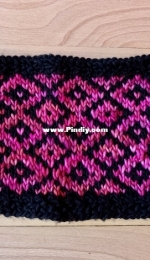 First Color Work Cowl by Purly Love-Free