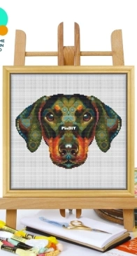 Awesome Pattern Studio - CS2175 - Mandala German Pinscher XSD