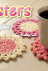 Jayda Institches - Sunburst Motif Coaster Crochet Pattern - Free