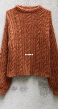 Ribbed Cable Sweater - Pernille Larsen - Knitting for Olive