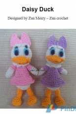 Zan Crochet - Zan Merry - Daisy Duck - Free
