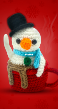 Stringy Ding Ding - Olive - Snowman in Hot Cocoa - Free