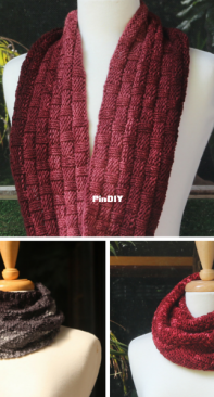 3 Easy Ombre Cowls by Sian Price-White-Free