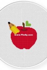 Daily Cross Stitch - Apple Pencil