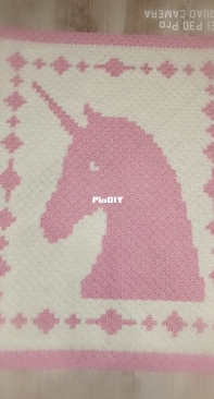 The lavender chair blanket