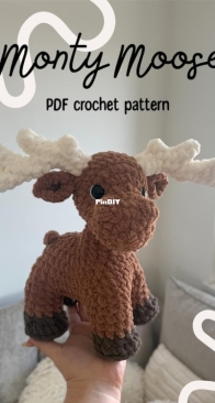 Baby Moose - LilBeanStitches - Adina Laithwaite