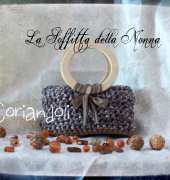 Crocheted very small bag