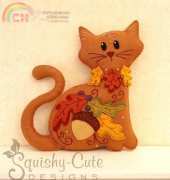 Squishy-Cute Designs - Acorn The Thanksgiving Cat