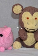 Pig and monkey