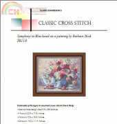 Classic Cross Stitch FR119 Symphony in Blue