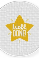 Daily Cross Stitch - Well Done Star