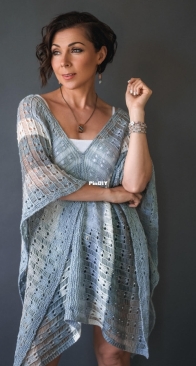 Shifting Sands Poncho by Expression Fiber Arts