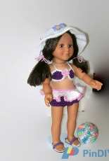 Always Pretty in Pink - Wanetta Cavanaugh - 18 inches Doll Bikini