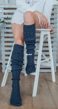 Heather Socks by  Maria Zyaparova - Russian