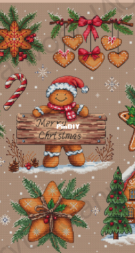 GIngerbread Sampler by Anastasiia Yermakova