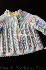 Allium baby cardi and booties