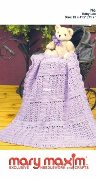 Mary Maxim - Jean Ann Pilon - 4883N Baby Lace Blanket