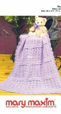 Mary Maxim - Jean Ann Pilon - 4883N Baby Lace Blanket
