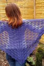 Blue Crochet Shawl