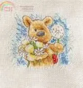 Finished - Newtons Law "Bear with flowers & dandelions"
