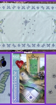 Rico design 87 - 77370 Runner with Butterflies