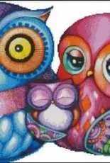 HAED HAEANK 2234 A Crazy Wonderful Owl Family by Annya Kai (No Background)