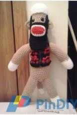 Crochet Fanatic - Christjan Bee -Terrorist sock monkey - Free