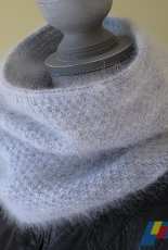 Double Moss Stitch Little Cowl by Lavander-English,French-Free