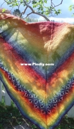 Rainbow shawl by Ydun-Free