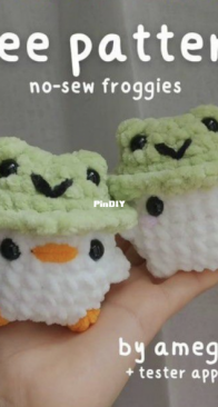 Amegurema - Ame - No Sew Froggies - Free