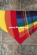 Rainbow Poem Shawl by Mayan Ward-Free