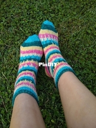Rainstorm Socks by Amy Kate Sutherland