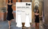 Mai Ardour- Graduation Dress - Size uk 12-20 - English