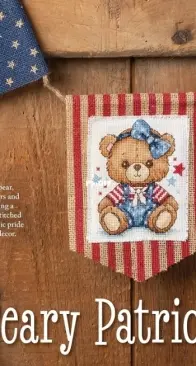 Beary Patriotic by Jenny Barton from Just Cross Stitch - Summer 2025 PCS + XSD